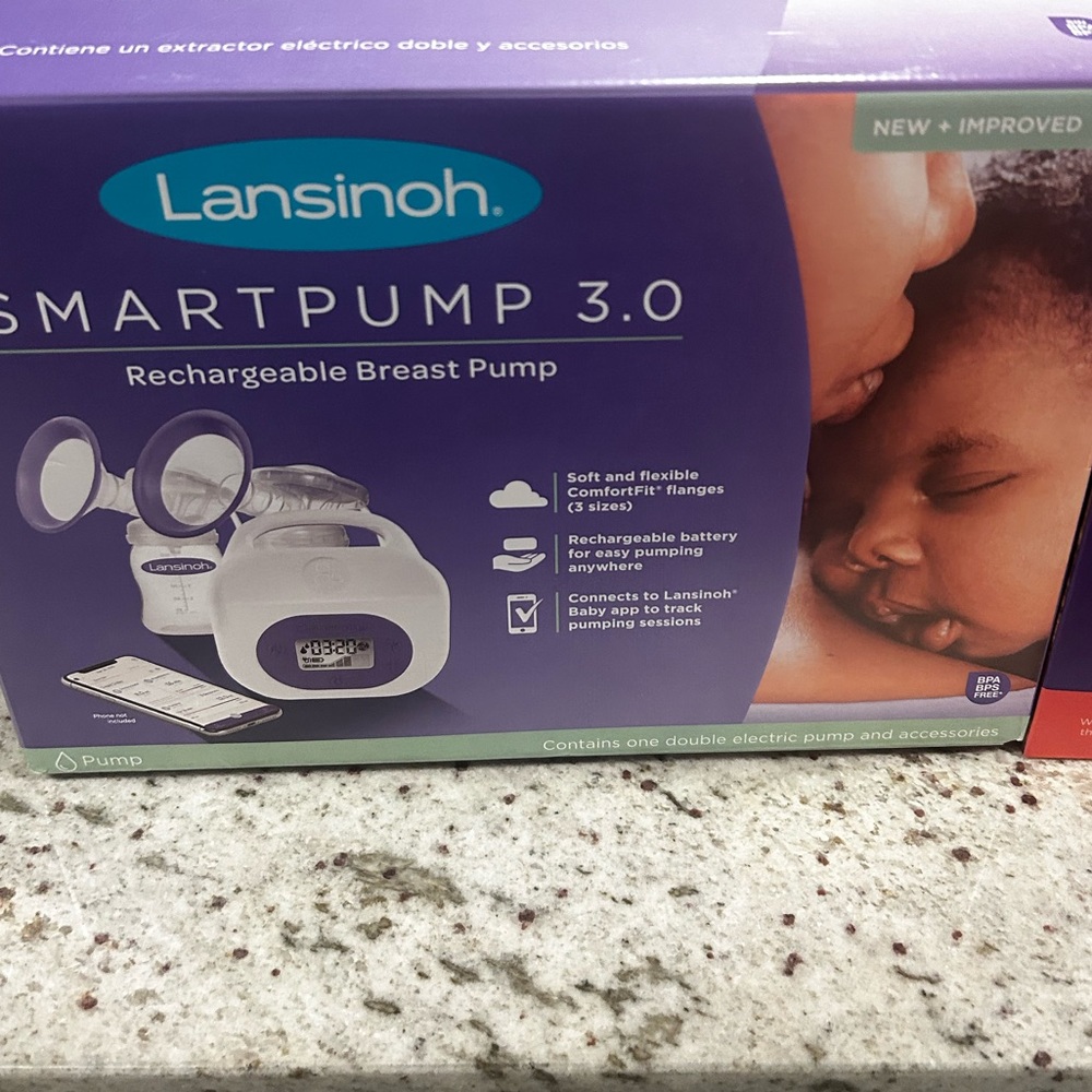 Lansinoh Smartpump 3.0 Breast Pump - Purple and White